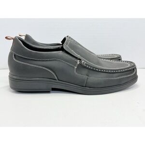 GDEFY Gravity Defyer T98004L Men's 10.5 M Black Leather Slip On Loafers